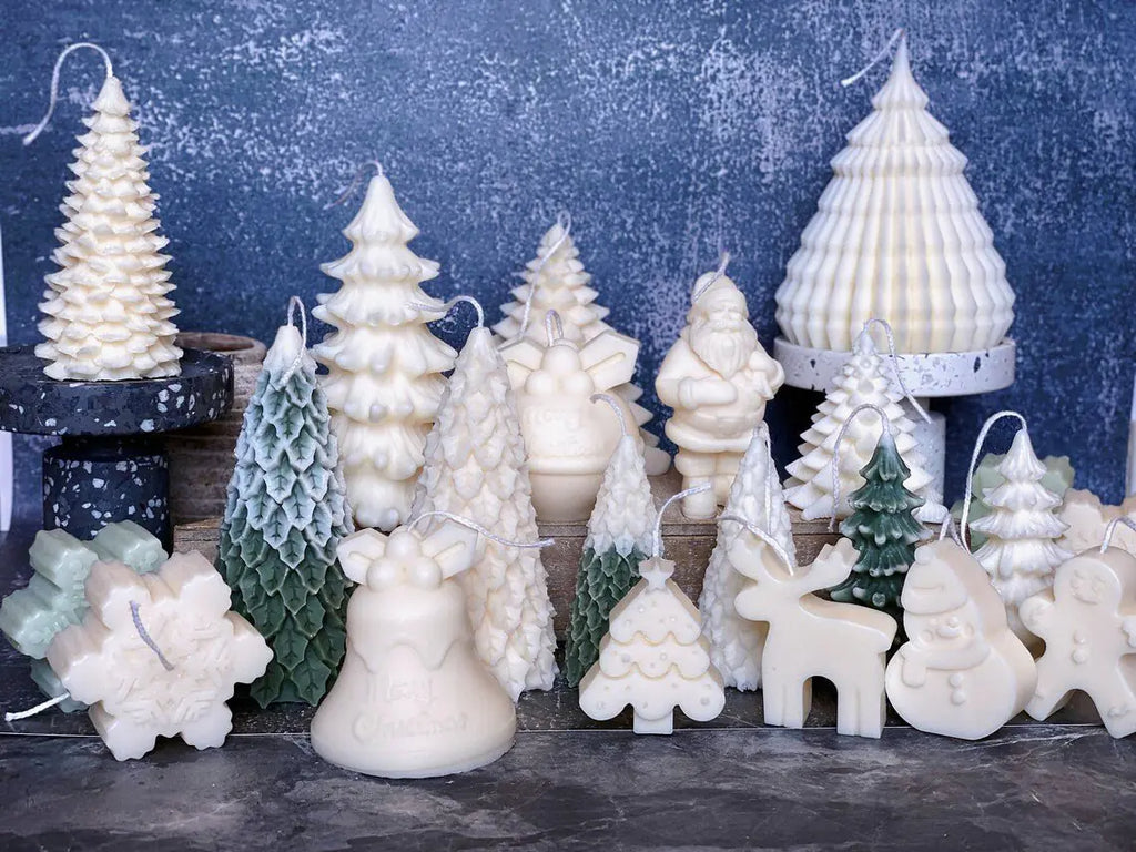 Festive Origami Tree Candles